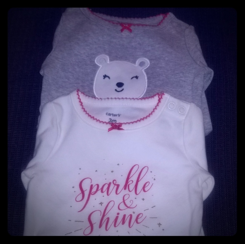 Carters long sleeve onsies